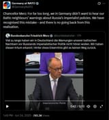 GermanyNATO 24-06-2025 Chancellor Merz, For far too long, we in Germany didn’t want to hear our Baltic neighbours’ warnings about Russia’s imperialist policies