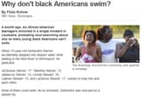 why can&#039;t blacks swim