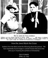How Jews Mock the Cross Der Sturmer 1942