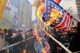 US flag burn
