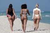 beach girls in clown world