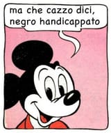 ma che cazzo dici, negro handicappato