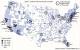 Jewish population centers of the United States (continental 48)