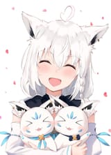 Fubuki with two sukonbu__shirakami_fubuki_and_sukonbu_hololive_drawn_by_uechin_ewokaku__sample-709dec02f92a22970faf9bb69a8eef15
