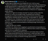 Foreign Agents Registration Act (FARA)