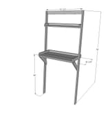 diy standing leaning desk wall how to build dimensions
