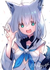 Fubuki_happy birthday and visoko tri prsta_to je pravoslavni__shirakami_fubuki_hololive_drawn_by_kutar22__sample-2cc9d95af6b50ae5923cb386d31bf4e0