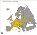 Map cameras Europe
