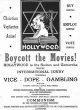 Jewish Hollywood.Boycott by Christians 2