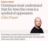 +Cross is symbol of oppression for Jews