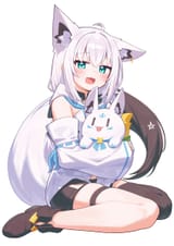 Fubuki hugging sukonbu__shirakami_fubuki_and_sukonbu_hololive_drawn_by_verdey__sample-77c97a2d904635edb8292d867afa5e18