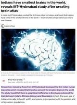 indians smallest brains