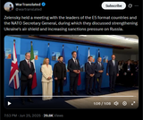 Zelensky held a meeting with the leaders of the E5 format countries and the NATO Secretary General, during which they discussed 25-06-2025 HD