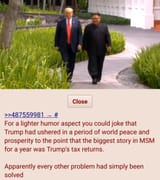 Trump saved the world