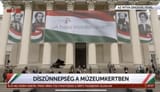 Magyar national holiday they display gigantic banners of Slovaks