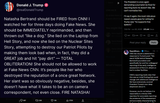 RpsAgainstTrump 25-06-2025 The President is once again demanding a journalist be fired for reporting facts he doesn’t like. We can’t normalize this.
