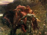 [Christian Middle Ages] La Belle Dame Sans Merci, by Frank Dicksee (1853-1928) 2Fxxx LL