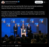 Q], General Caine has said that Mr. Putin has territorial ambitions beyond Ukraine. Do you view that in the same way 25-06-2025 Trump, It&#039;s possible HD