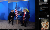 A picture from the meeting of Presidents Zelenskyy and Trump appeared. 25-06-2025