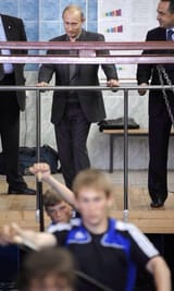 Putin hiding his boner
