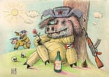straw pig