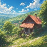 cottage sunny day hillside no niggers