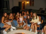 Pinterest - aly (alywilliamss) - Bonfire - a group of women sitting around a fire pit