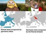 Roman vs Germanic conquests