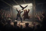 jew fights bear and eagle
