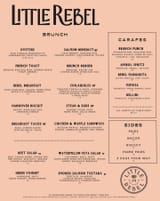 Little rebel menu