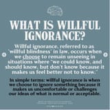 willful ignorance