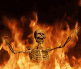 skeleton-burning