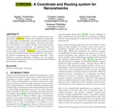 CORONA A Coordinate and Routing system for nanonetworks