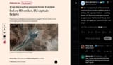 Iran moved much of its enriched uranium from Fordow before the U.S. strikes, EU capitals believe—casting doubt on Trump’s claim 26-06-2025