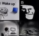 wake up sad troll