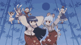touhou mokou dancing with friends
