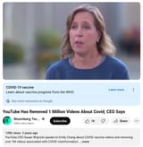 YouTube Has Removed 1 Million Videos About COVID-19, CEO Susan Wojcicki Says - Big Tech Censorship Orwellian