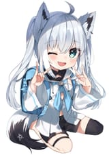 Fubuki_little and with smug fox-sign__shirakami_fubuki_hololive_drawn_by_noi_mine__sample-117811a0ddcba8accf414356a062aee6