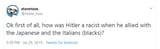 hitler wasnt racist