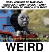 weird thomas train death camps
