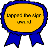 tapped the sign award