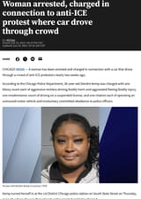 run over at protest by black woman