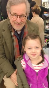 spielberg with child