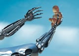 F0182252-Robot_holding_human_baby