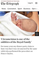 royal family circumcision jewish