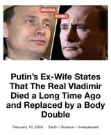 putin died long ago - ex-wife
