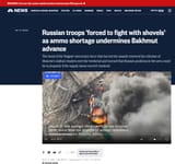 2023-03-05 Russian troops &#039;forced to fight with shovels&#039; as ammo shortage undermines Bakhmut advance - PMC Wagner Mercenary Force Russia &#039;Running Out&#039; NBC Fake News Lies Propaganda MSM