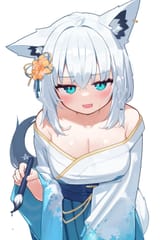 Fubuki_kimono and painbrush_7ef4969e05645f8b89aec82d668fb176