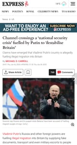 Putler migrant crisis