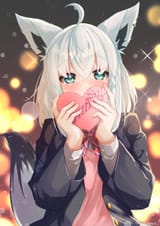 Fubuki with gifted chocolate__shirakami_fubuki_hololive_drawn_by_payano_i__sample-ed7f5dc89e96ca30e4d5ff0e08690c98